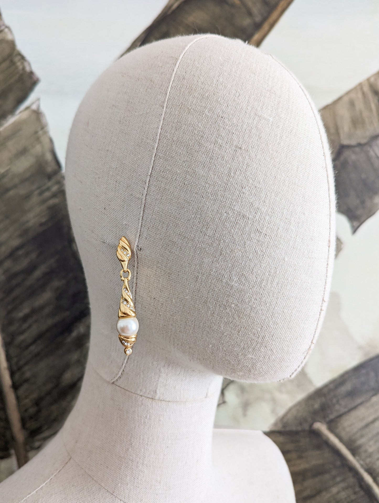 Boucles perles à tiges