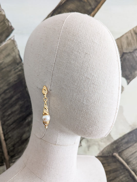 Boucles perles à tiges