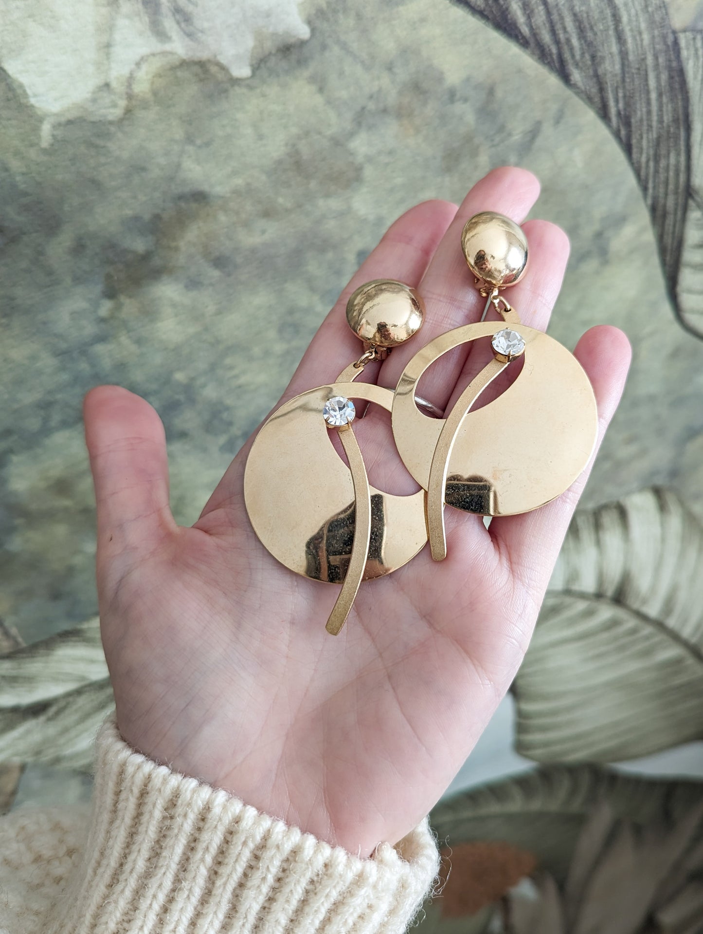 Grandes boucles à clips 70's