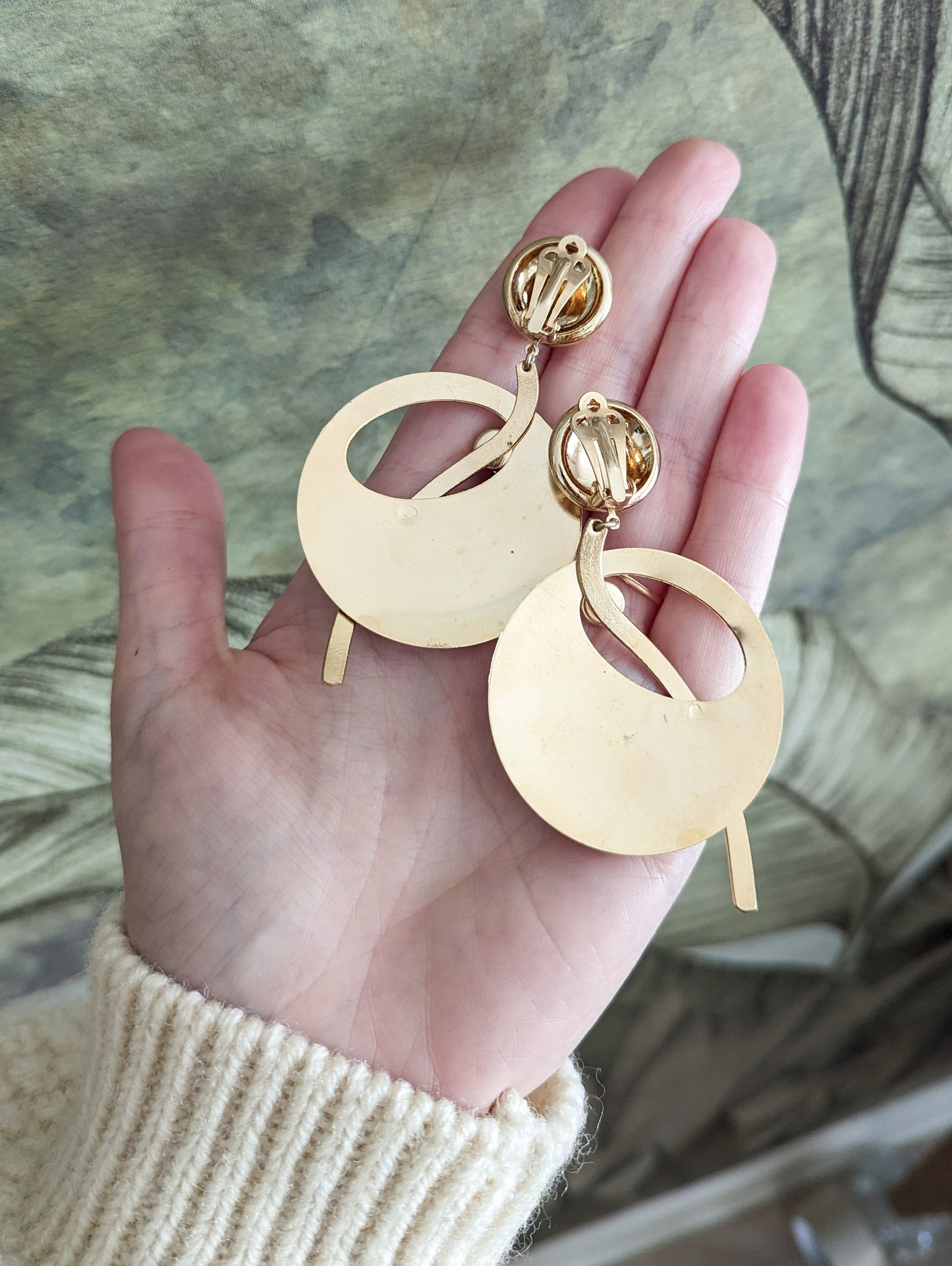 Grandes boucles à clips 70's