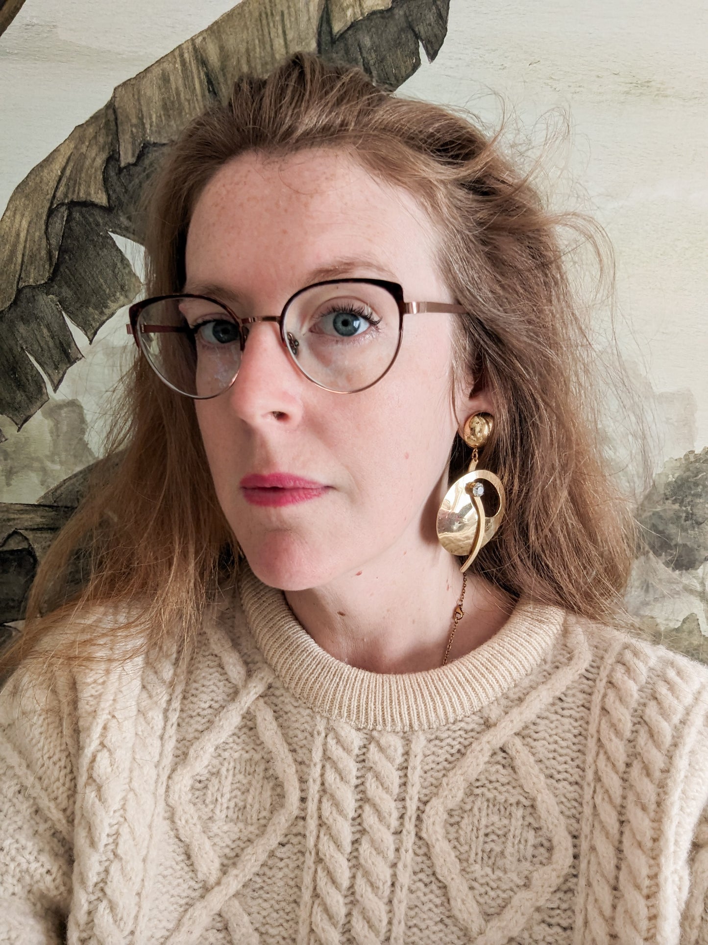 Grandes boucles à clips 70's