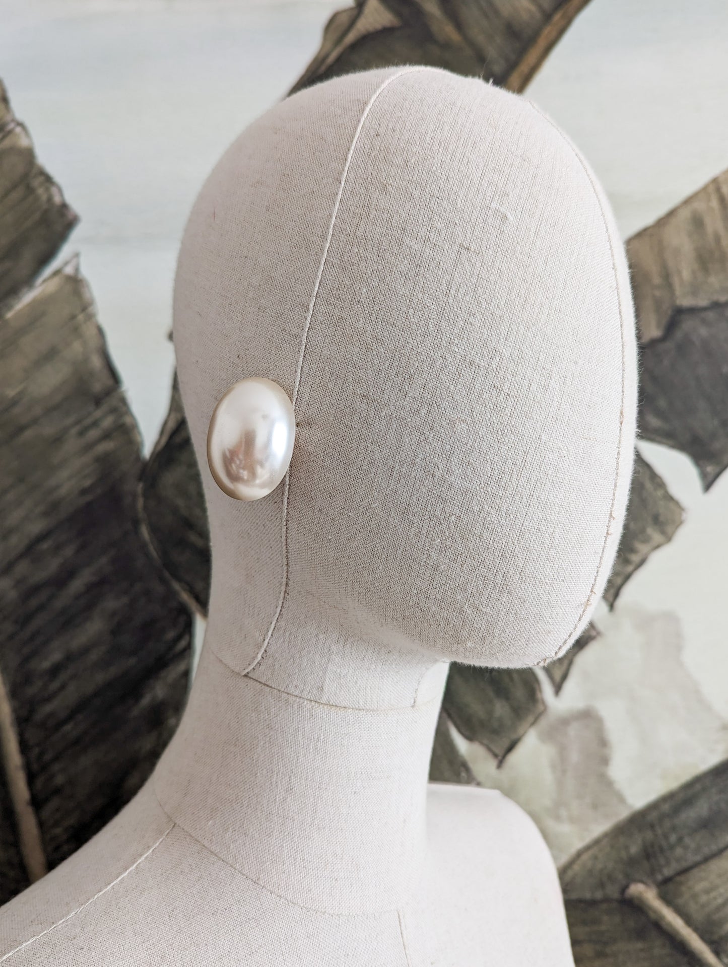 Boucles à clips perles