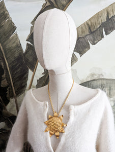 Collier/broche tournesol