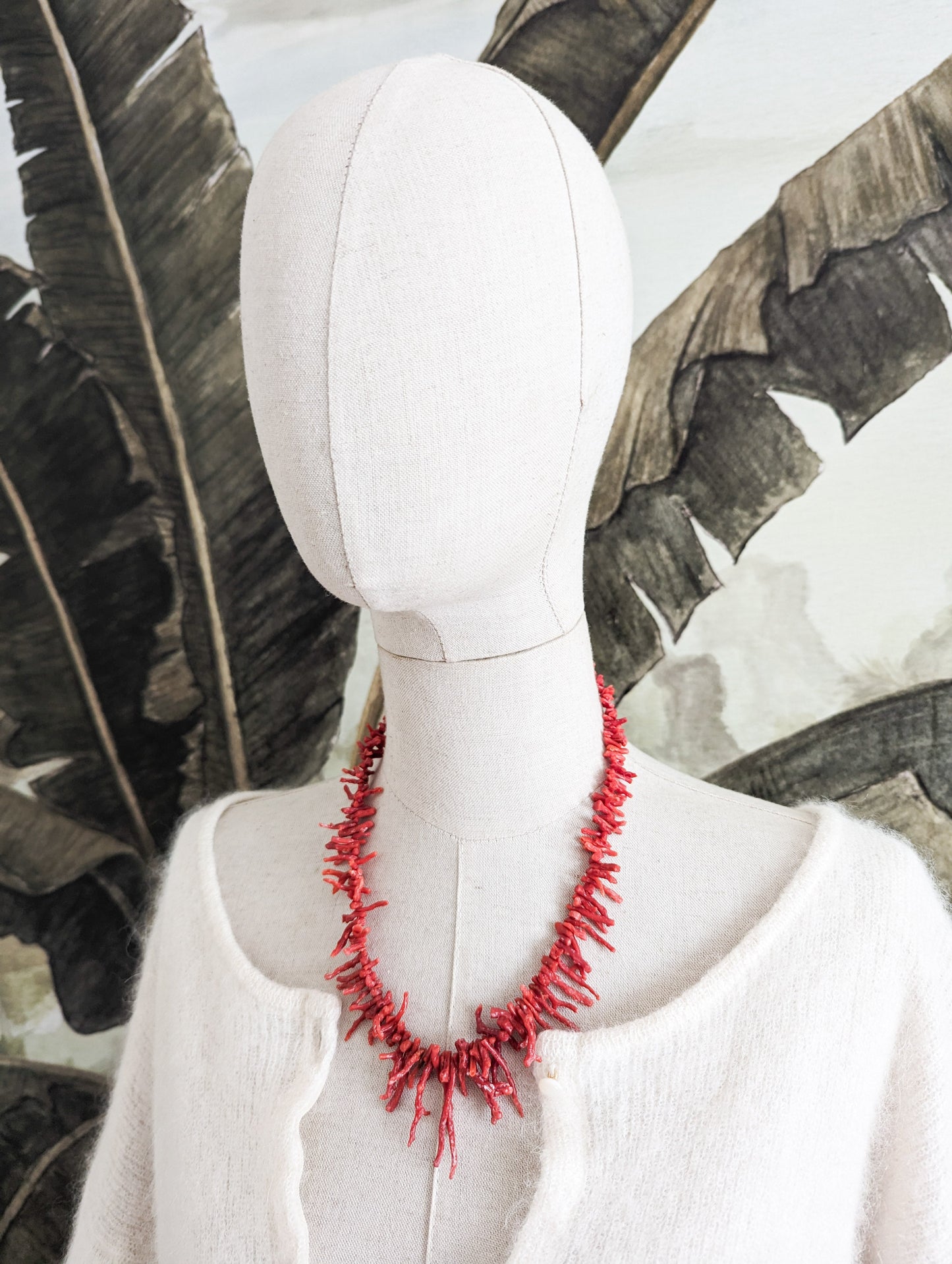 Rare collier corail 50's