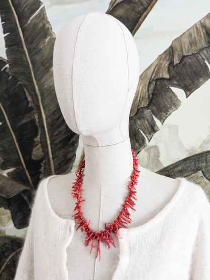 Rare collier corail 50's