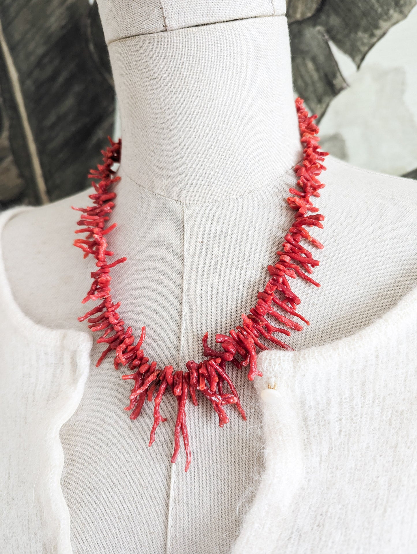 Rare collier corail 50's