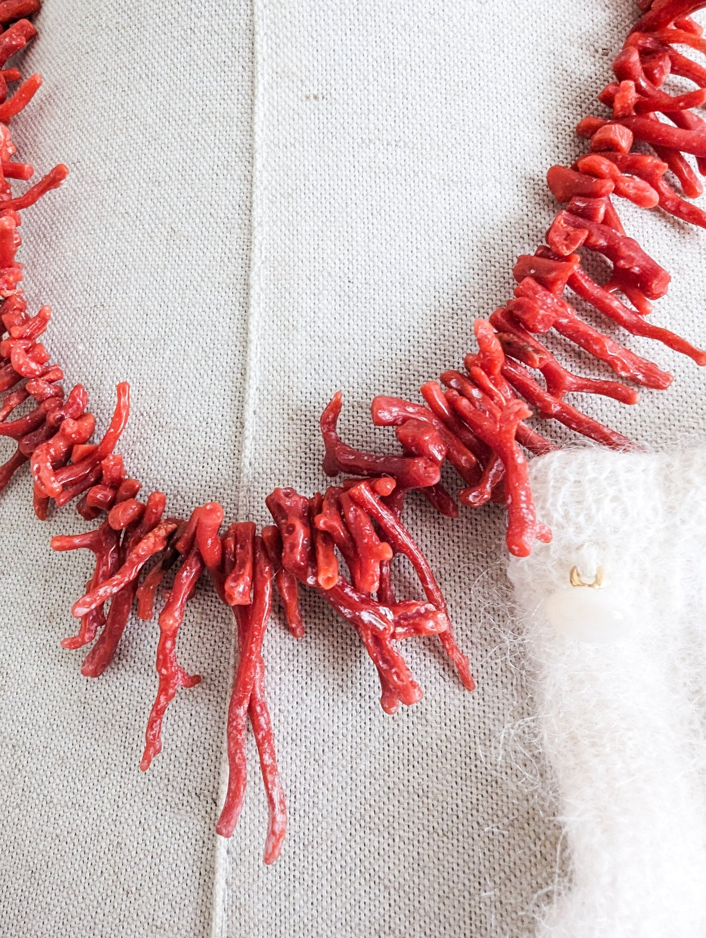 Rare collier corail 50's