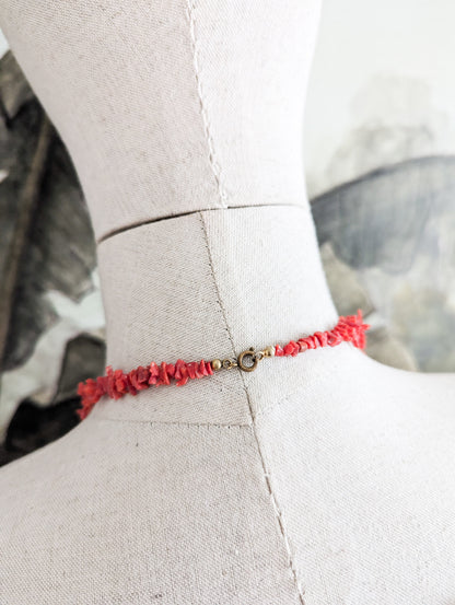 Rare collier corail 50's