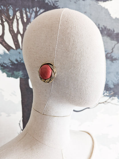 Boucles rondes corail