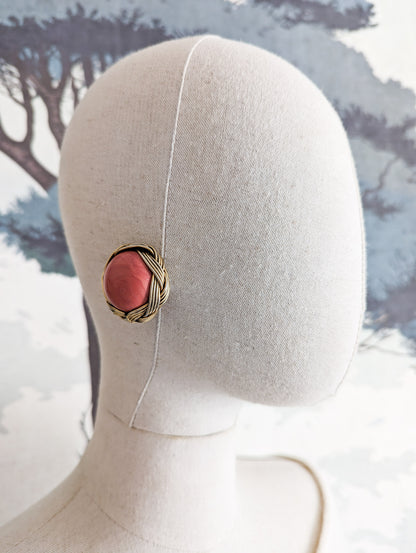 Boucles rondes corail