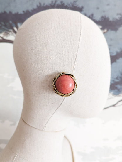 Boucles rondes corail