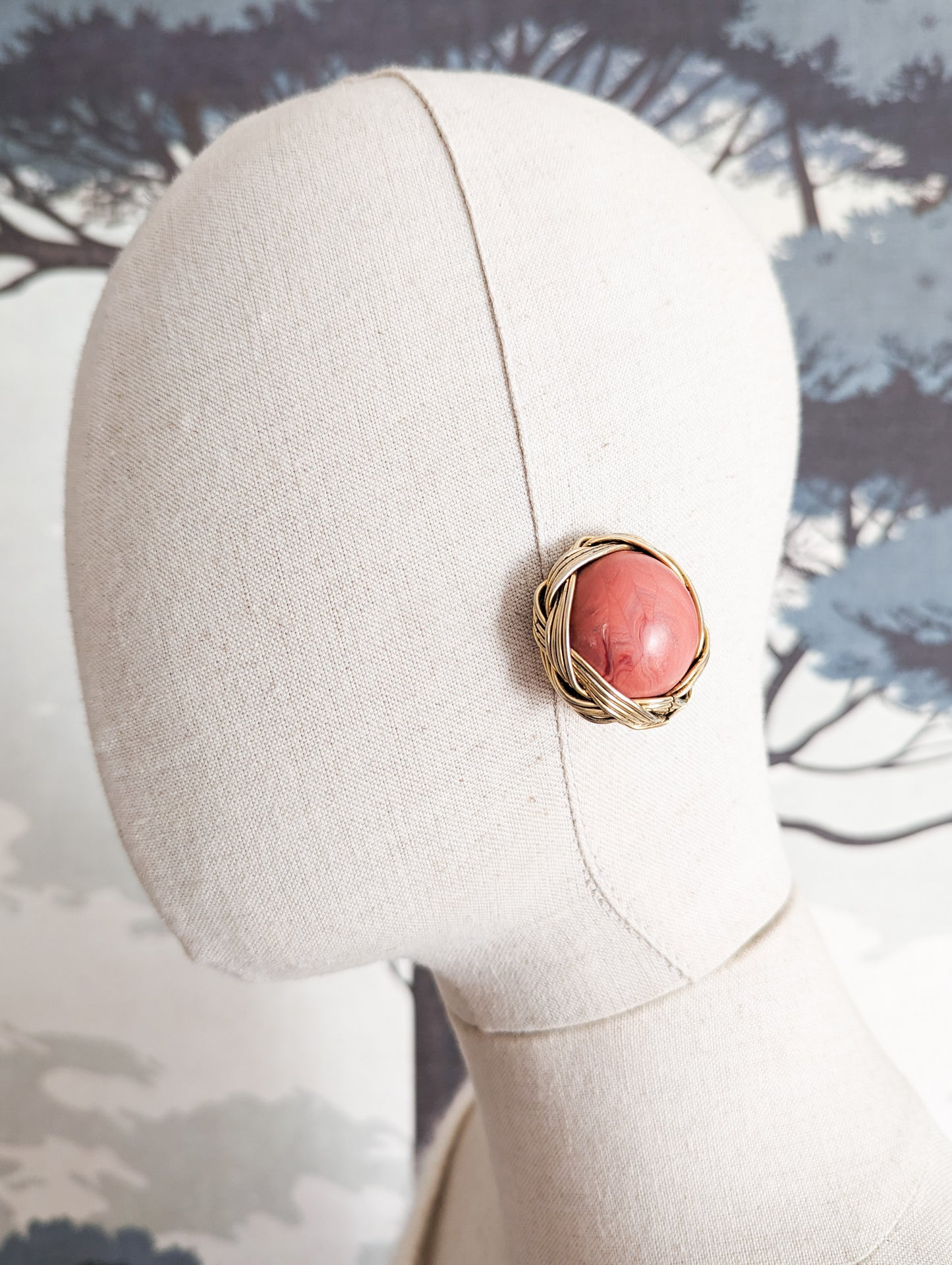 Boucles rondes corail