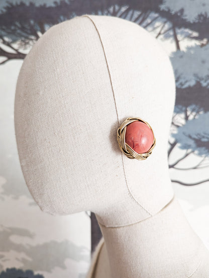 Boucles rondes corail