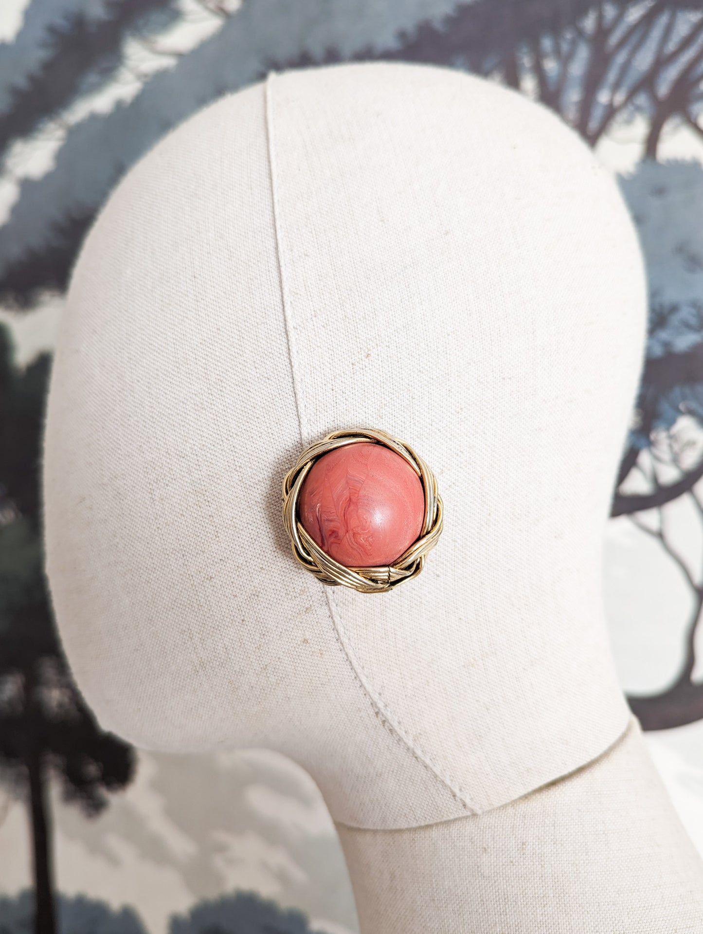 Boucles rondes corail