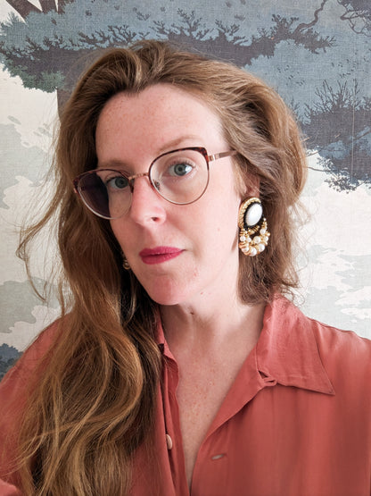 Boucles baroques blanches