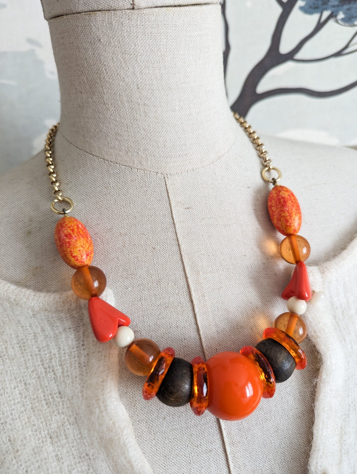 Collier orange