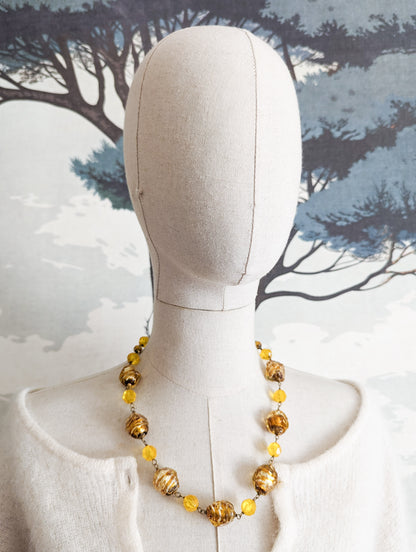 Collier Murano Jaune