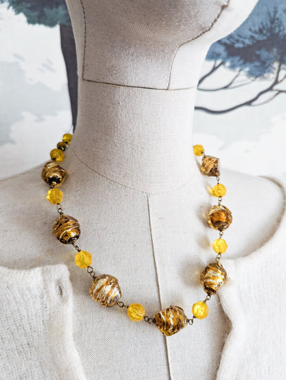 Collier Murano Jaune