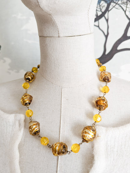 Collier Murano Jaune