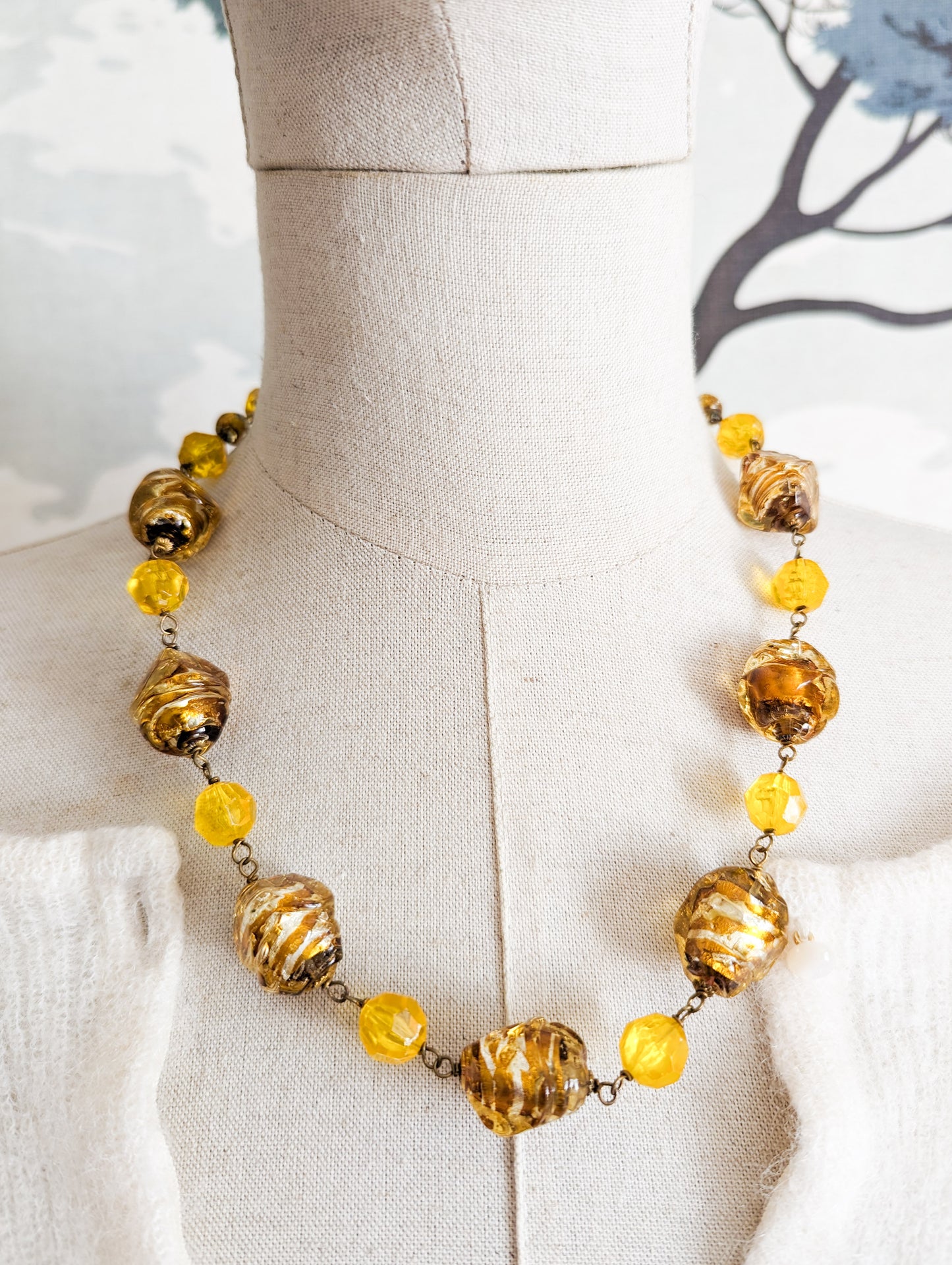 Collier Murano Jaune