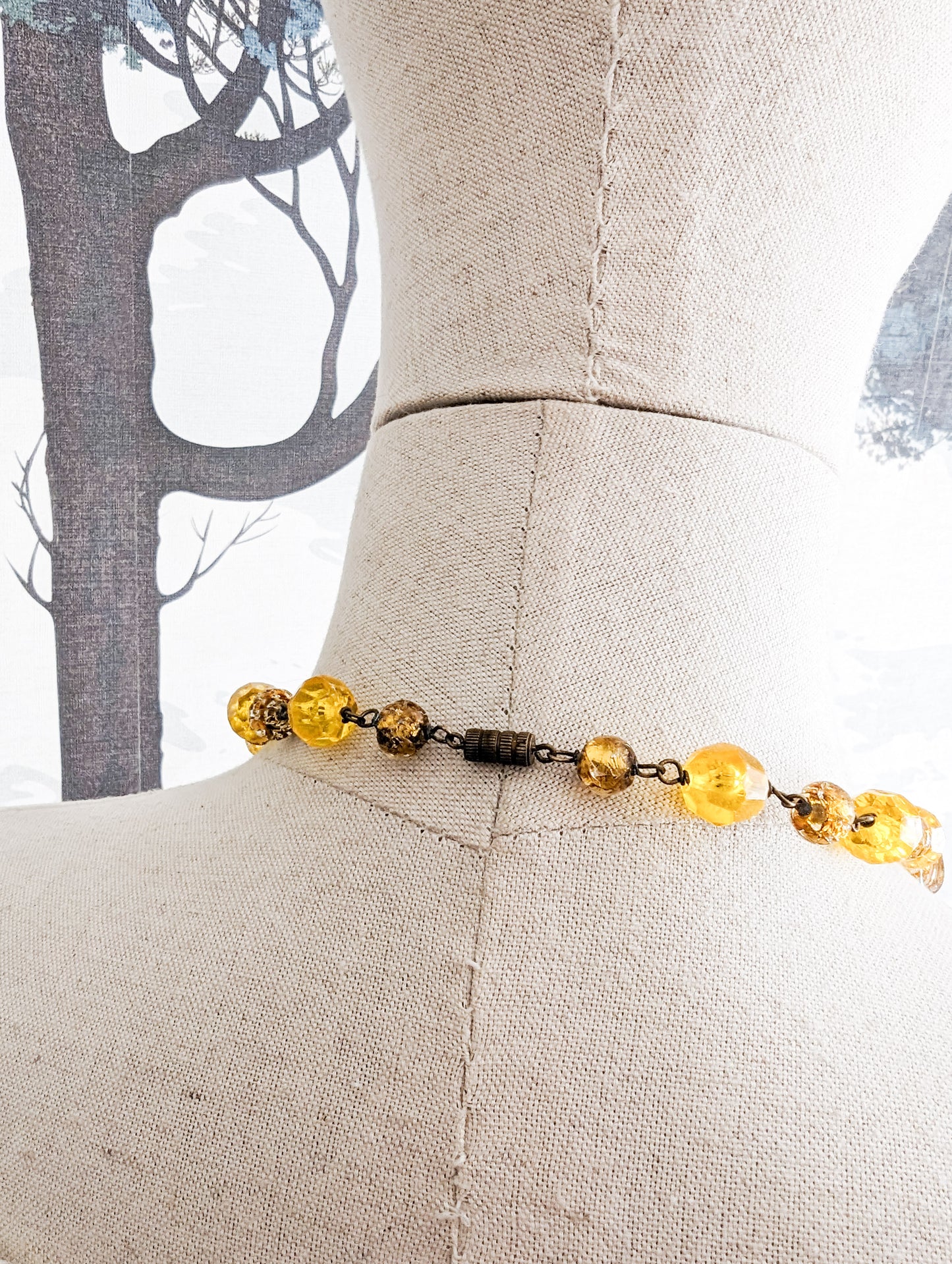 Collier Murano Jaune