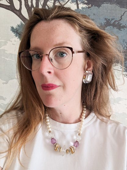 Boucles à clips joyaux