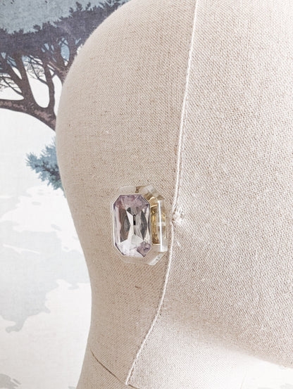 Boucles à clips joyaux