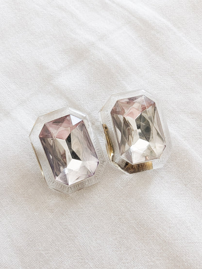 Boucles à clips joyaux