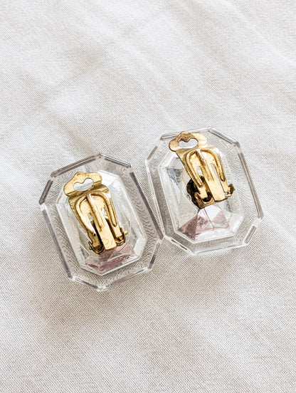 Boucles à clips joyaux