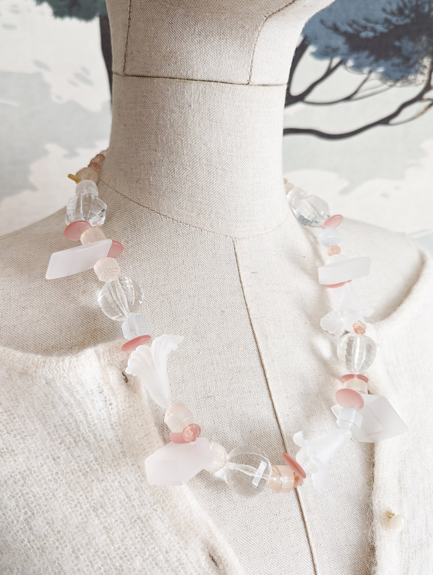 Collier 80's satiné