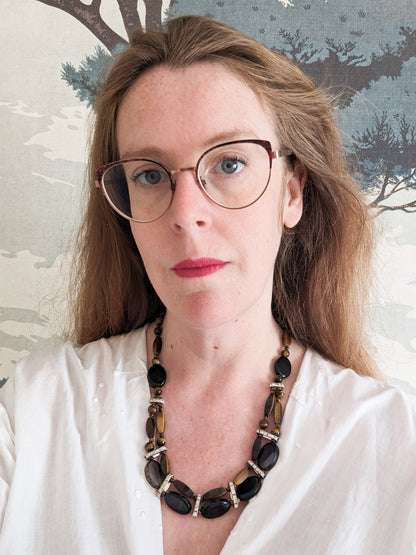 Collier œil de tigre et Agate