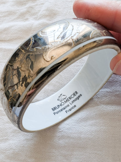 Bracelet argent en Porcelaine