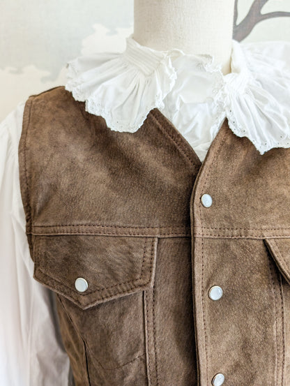 Gilet en daim taille 34