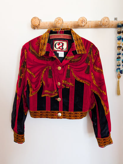 Veste en velours Christian Linares taille 42