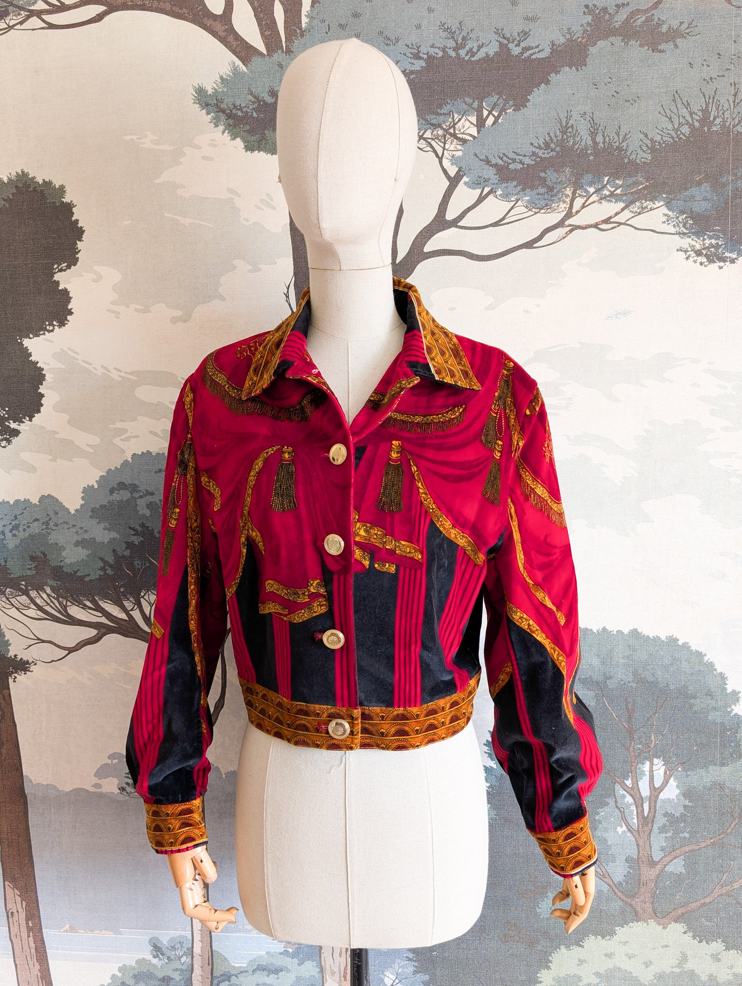 Veste en velours Christian Linares taille 42