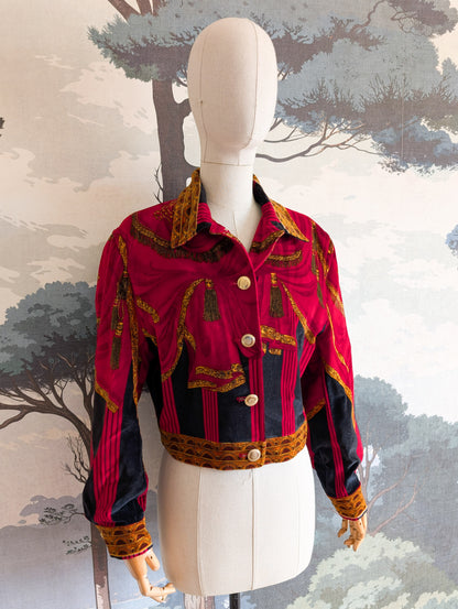 Veste en velours Christian Linares taille 42