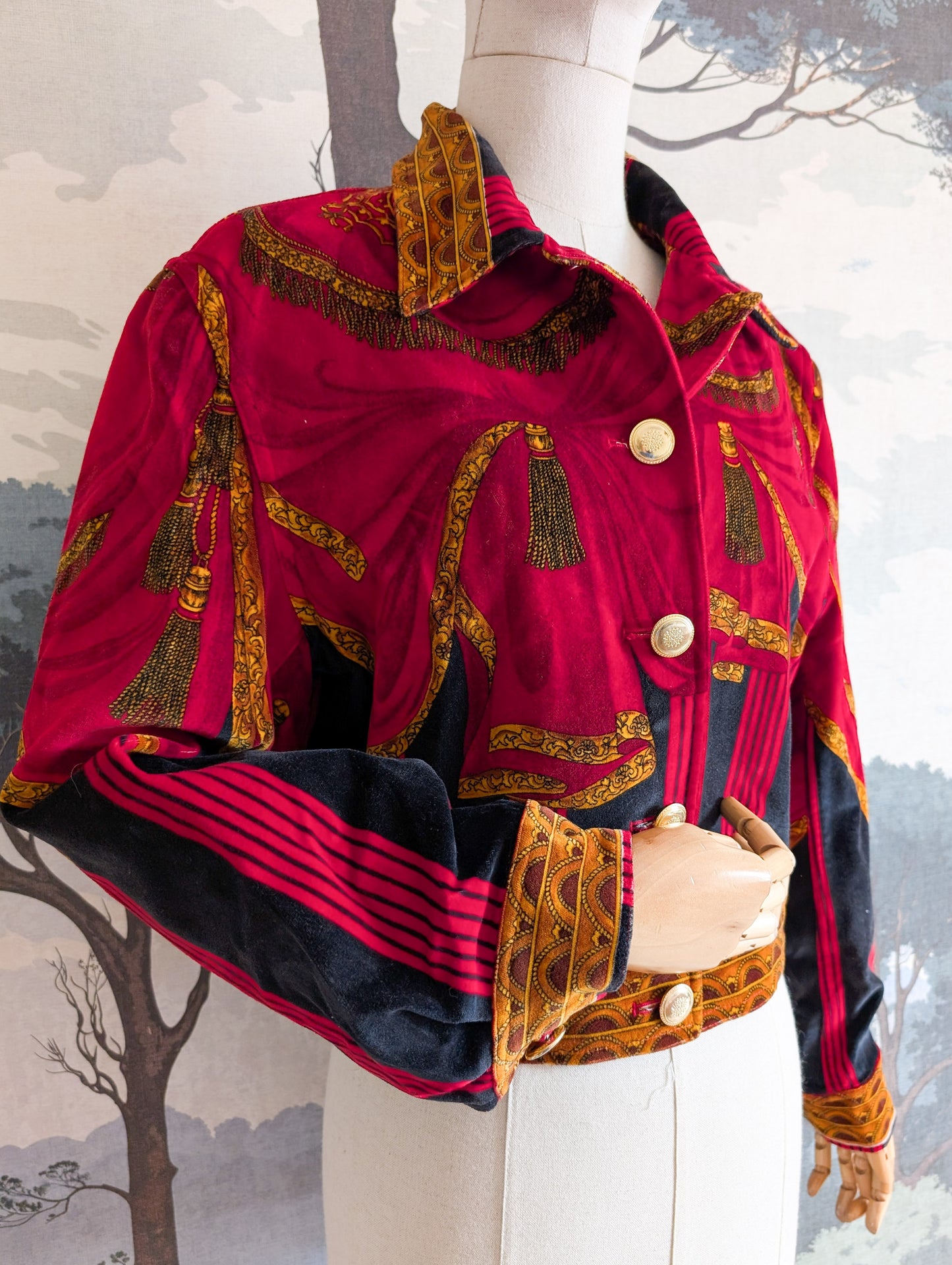 Veste en velours Christian Linares taille 42