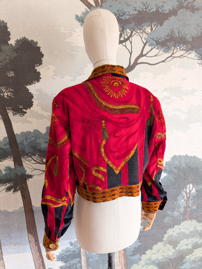 Veste en velours Christian Linares taille 42