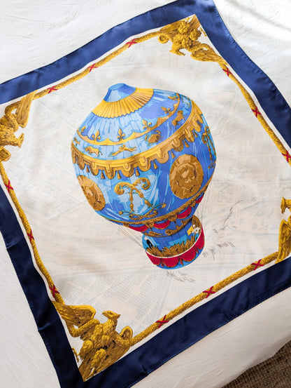 Foulard en soie Montgolfière