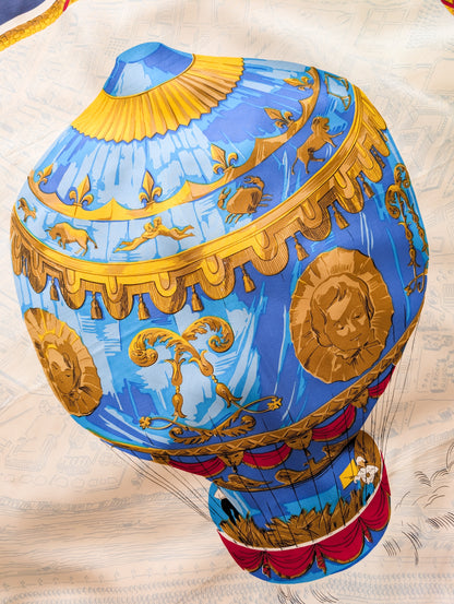 Foulard en soie Montgolfière