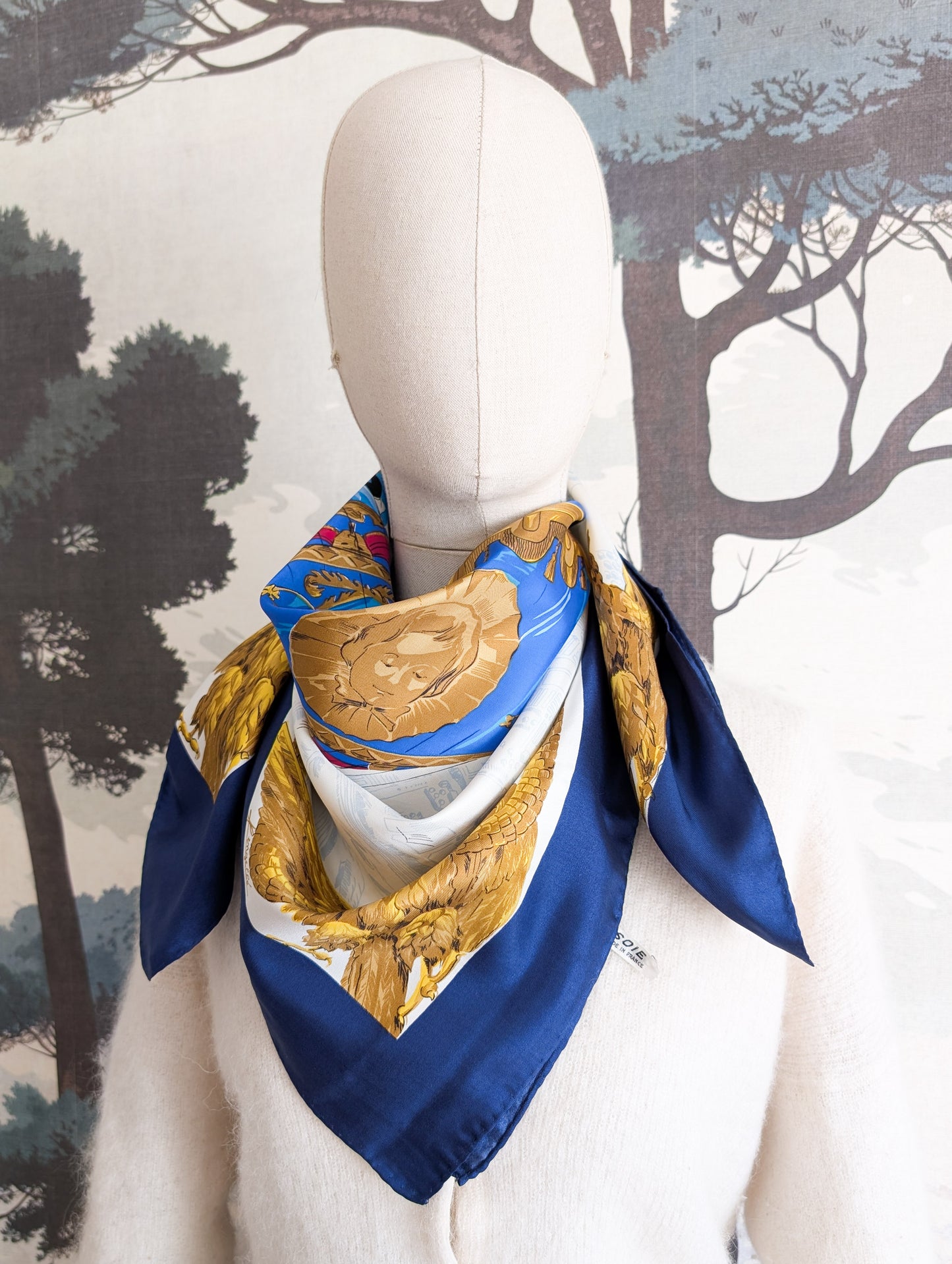 Foulard en soie Montgolfière