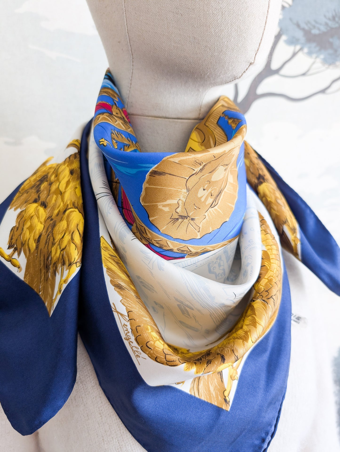 Foulard en soie Montgolfière