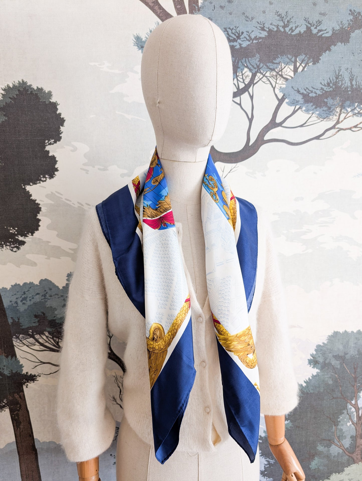 Foulard en soie Montgolfière