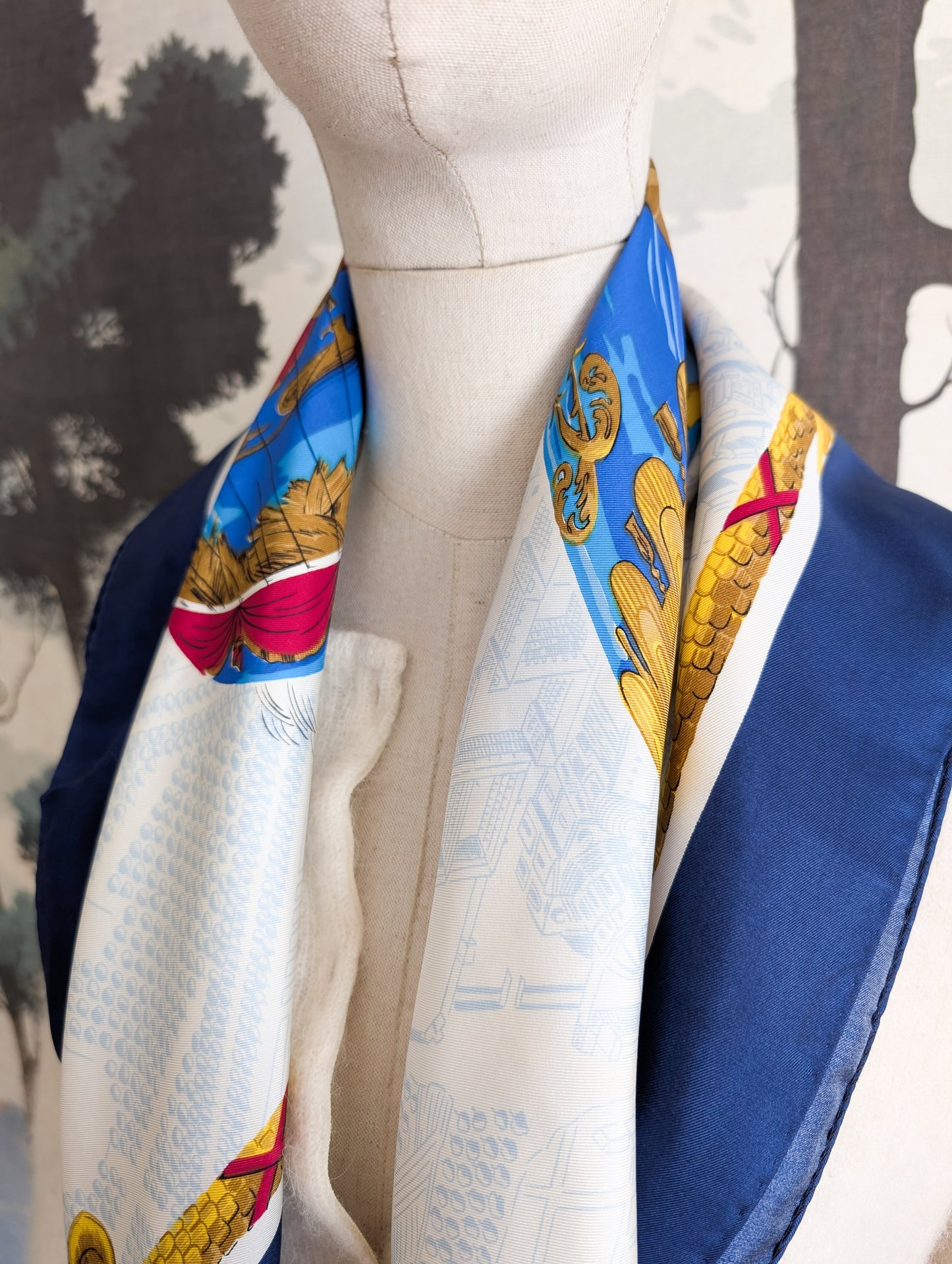 Foulard en soie Montgolfière