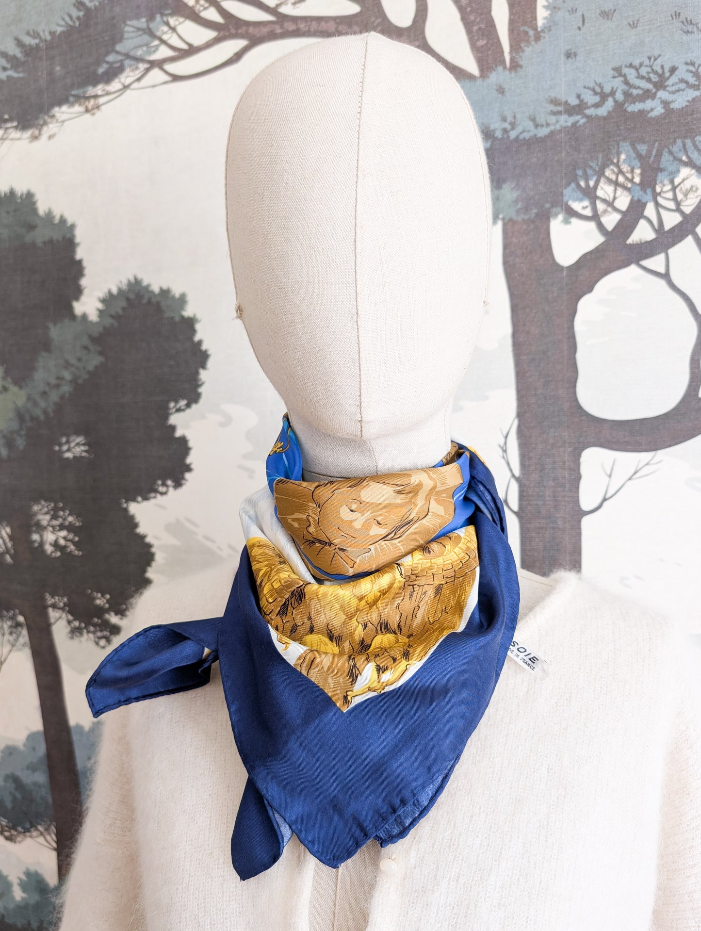 Foulard en soie Montgolfière