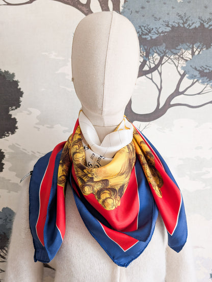 Foulard en soie boussole