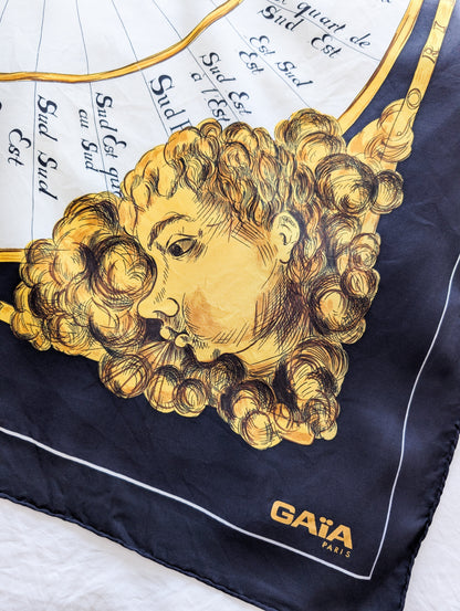 Foulard en soie Boussole