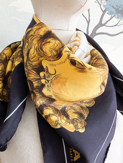 Foulard en soie Boussole