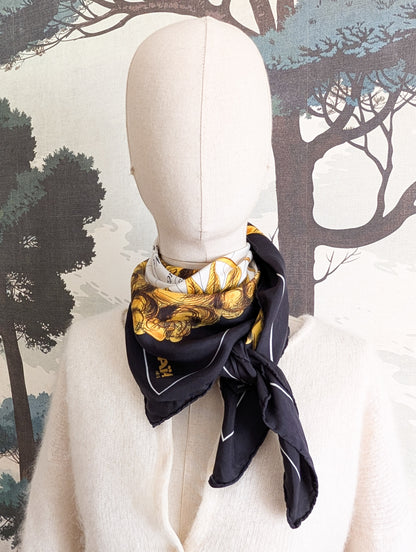 Foulard en soie Boussole