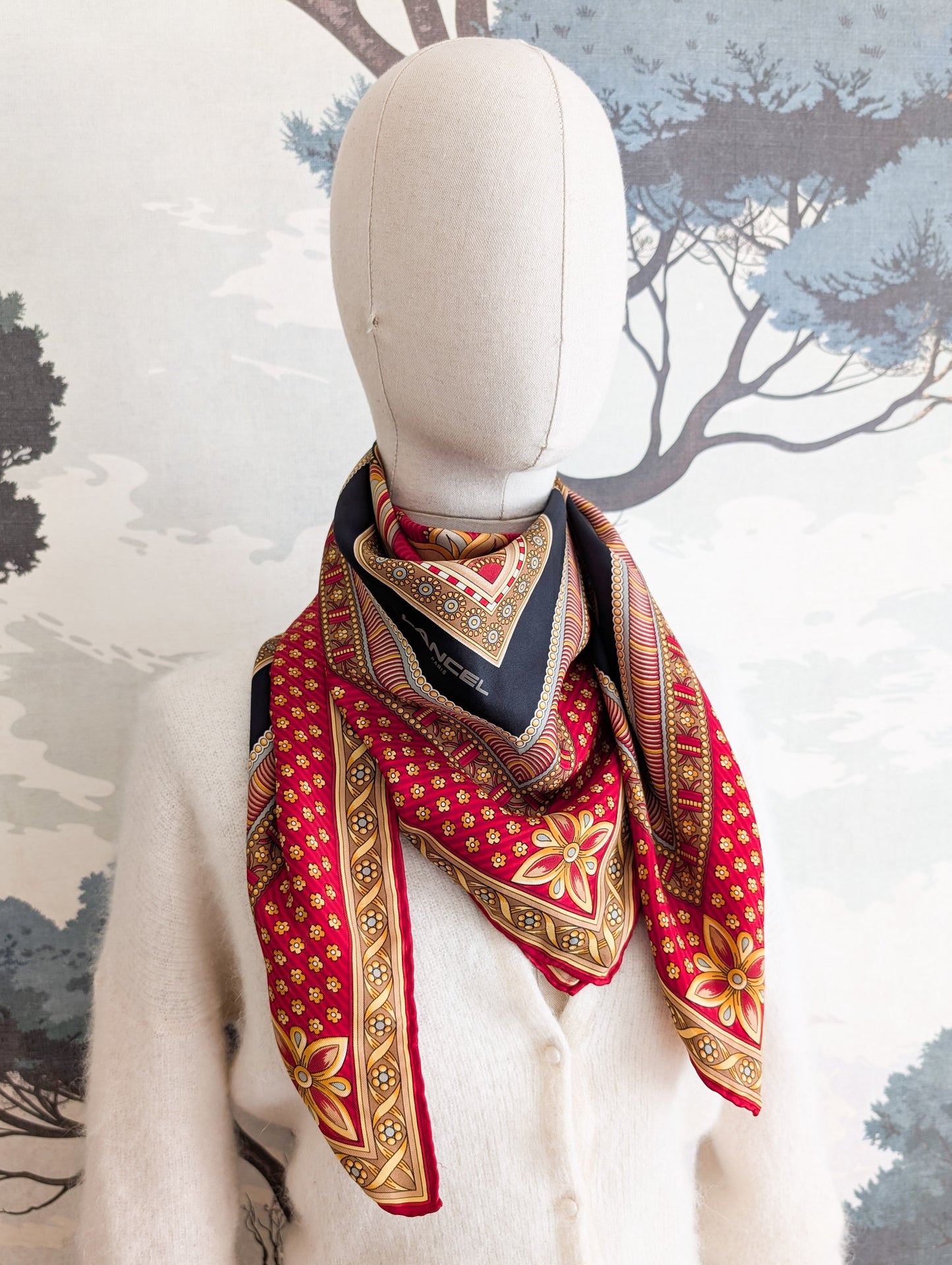 Foulard en soie Lancel